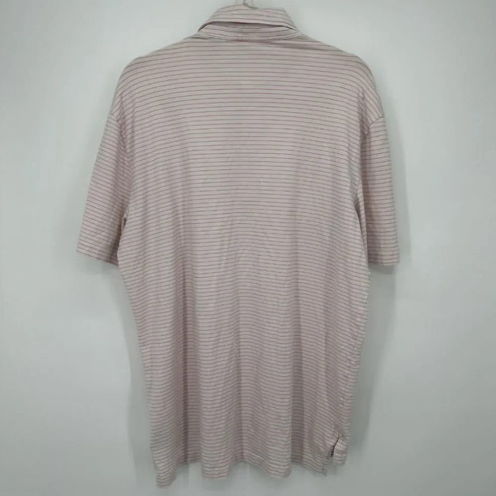 Polo by Ralph Lauren Light Pink Thin-Striped Short Sleeve Polo